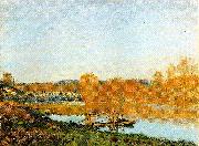 Alfred Sisley Banks of the Seine near Bougival painting
